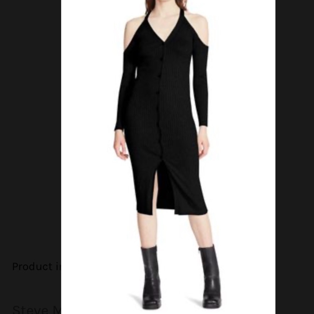 Steve Madden Keva Long Sleeve Cold Shoulder
Sweater Dress new